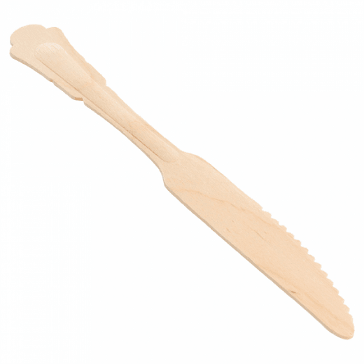 Couteau en bois modèle Classic 20.4 cm - pack de 100 unités