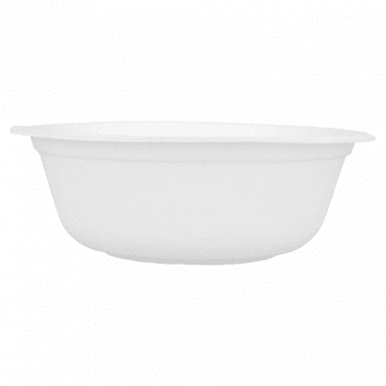 Bol en cellulose naturelle fibre de canne à sucre - Blanc - 500 ml - carton de 600 unités