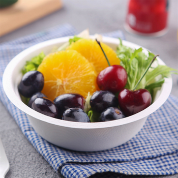 Bol en cellulose naturelle fibre de canne à sucre - Blanc - 500 ml - carton de 600 unités