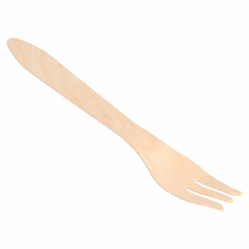 Fourchette en bois 18.3 cm - pack de 100 unités
