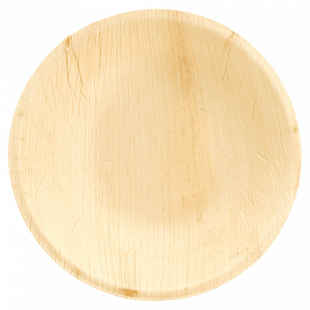 Assiette creuse en feuille de palmier 18.5 x 3.5 (h) cm - carton de 200 unités