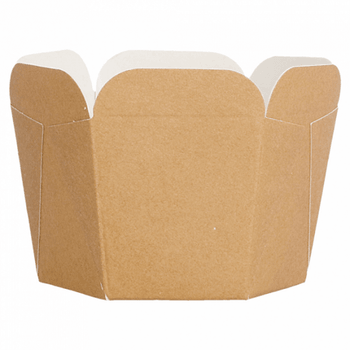 Pot en carton pour riz/ pâtes / salades / plats cuisinés Marron 100 ml - carton de 5000 unités