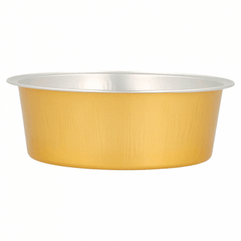 Ramequin argent et or en aluminium 9.3x3.3 cm - 150 ml - Pack de 100 unités