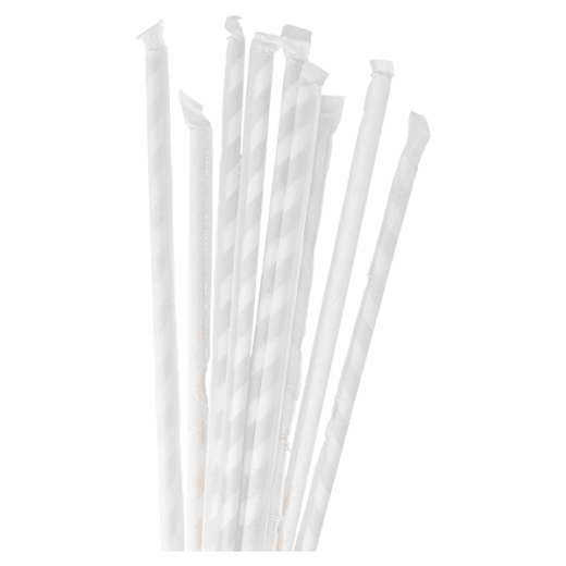 140 Pailles En Papier Biodégradables Pour Saint-Valentin - Lot Économique 7 Motifs Rouges Et Blancs Romantiques (6 X 210mm)