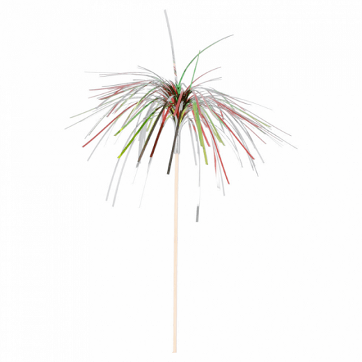 Décoration pour glaces Feux d'artifices 23.5 cm assorties - pack de 100 unités