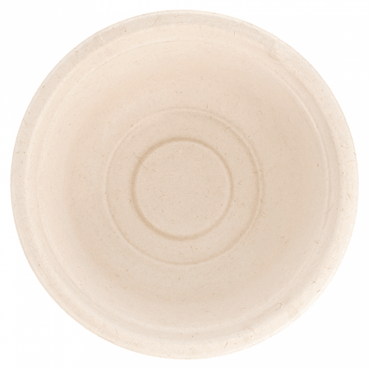 Bol en cellulose naturelle fibre de canne à sucre  -Naturel - 500 ml - carton de 600 unités