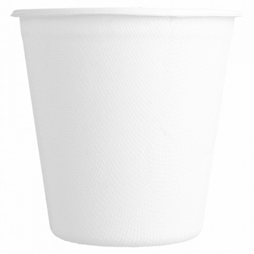 Gobelet en cellulose naturelle fibre de canne à sucre  - Blanc - 370 ml - carton de 800 unités