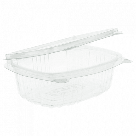 Barquette translucide 250 cc avec couvercle - carton de 600 unités