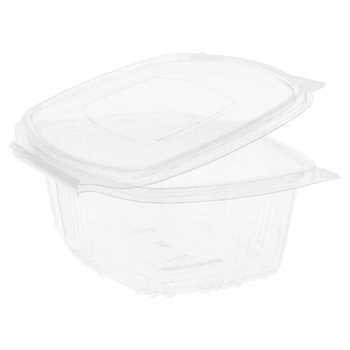 Barquette translucide 500 cc avec couvercle - carton de 500 unités