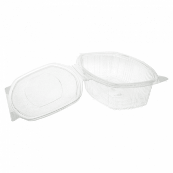Barquette translucide 750cc avec couvercle - carton de 400 unités