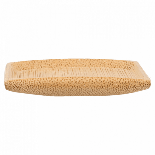 Mini assiette carré en bambou 6x6 cm - pack de 24 unités