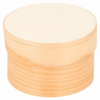 Mini boîte cyclindrique en bambou avec couvercle 5x3.5cm - carton de 200 unités