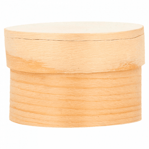 Mini boîte cyclindrique en bambou avec couvercle 5x3.5cm - carton de 200 unités