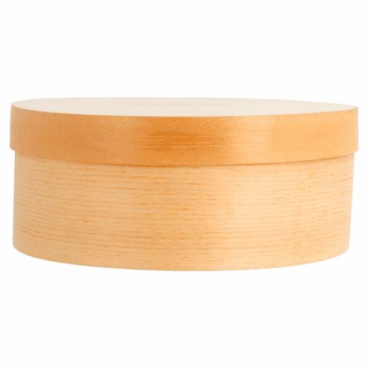 Mini boîte cyclindrique en bambou avec couvercle 13x5cm - carton de 100 unités