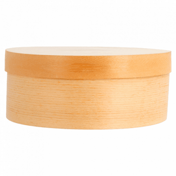 Mini boîte cyclindrique en bambou avec couvercle 13x5cm - carton de 100 unités