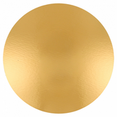 Support à pâtisserie rond double face OR et NOIR Ø 40 cm - pack de 100 unités