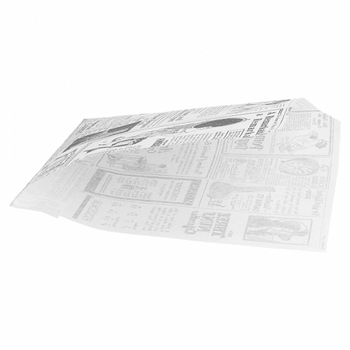 Sac burger Times ouvert sur 2 côtés 13 x 14 cm - pack de 1000 unités