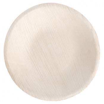 Assiette creuse en feuille de palmier 16.5 x 3.5 (h) cm - carton de 200 unités
