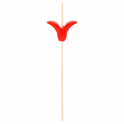 Pique en bambou Tulipe 12 cm - pack de 100 unités