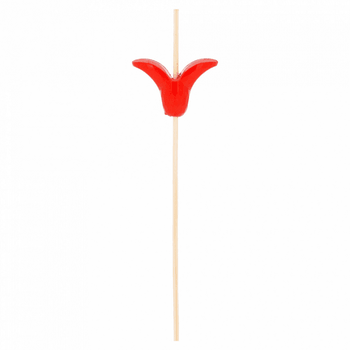 Pique en bambou Tulipe 12 cm - pack de 100 unités
