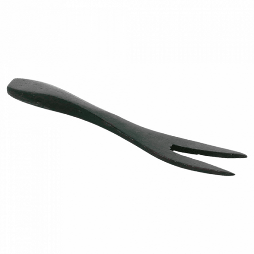 Fourchette NOIR en bambou 9 cm - pack de 50 unités