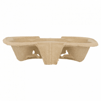 Porte Gobelets en carton recyclé 2 emplacements  - Carton de 480 unités