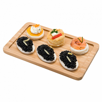 Plateau de présentation en bambou 20.5x12.5 cm