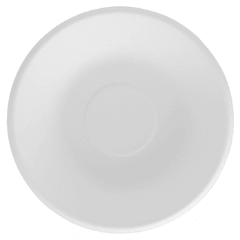 Assiette creuse en cellulose naturelle fibre de canne à sucre  - Blanc - 16 x 3.6 cm - carton de 1000 unités