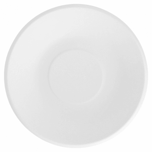 Assiette creuse en cellulose naturelle fibre de canne à sucre  - Blanc - 19 x 4 cm - carton de 1000 unités