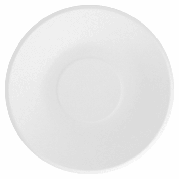 Assiette creuse en cellulose naturelle fibre de canne à sucre  - Blanc - 19 x 4 cm - carton de 1000 unités