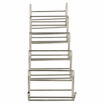 Rack de rangement pour 4 ou 5 tacos en inox - 19,7x6,4x3,8cm - pack de 12 unités