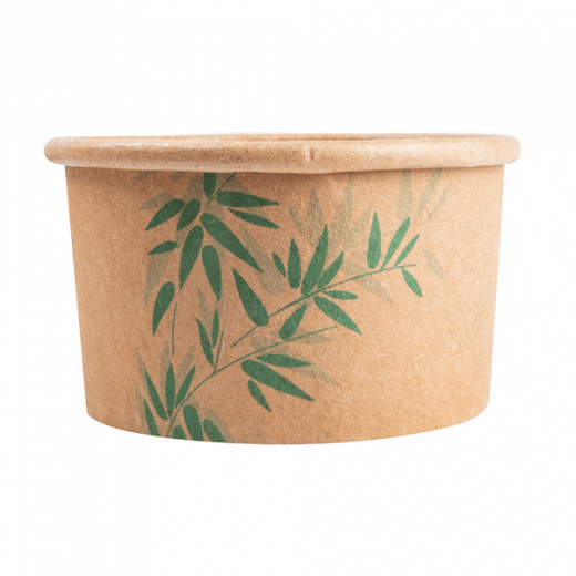 Pot à glace en carton modèle Feel Green 70 ml - carton de 2000 unités