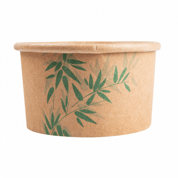Pot à glace en carton modèle Feel Green 70 ml - carton de 2000 unités
