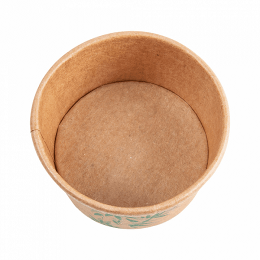 Pot à glace en carton modèle Feel Green 70 ml - carton de 2000 unités