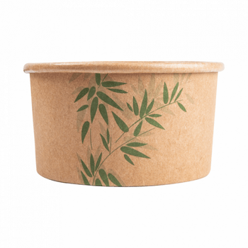 Pot à glace en carton modèle Feel Green 90 ml - carton de 2000 unités