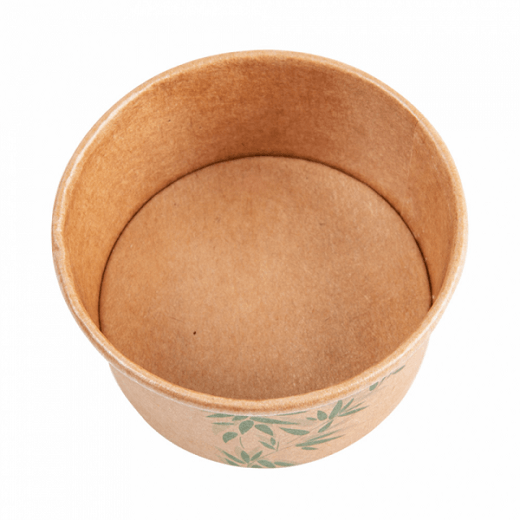 Pot à glace en carton modèle Feel Green 90 ml - carton de 2000 unités