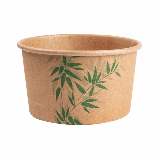 Pot à glace en carton modèle Feel Green 180 ml - carton de 2000 unités