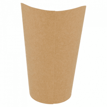 Gobelet à frites ouvert en carton recyclé 480 ml - carton de 1000 unités