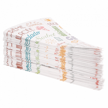 Cône en papier pour cornet à glace modèle Parole 7 x 11.5 cm - carton de 3000 unités