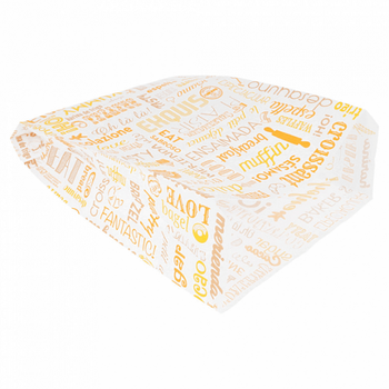 Sac à croissants Parole 19 + 8 x 26 cm - pack de 500 unités