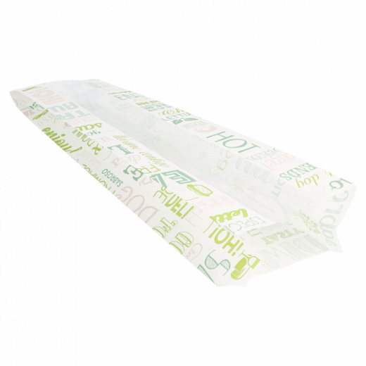 Sac sandwich avec fenêtre centrale biodégradable Parole 9 + 6 x 35 cm - pack de 250 unités