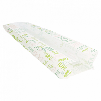 Sac sandwich avec fenêtre centrale biodégradable Parole 9 + 6 x 35 cm - pack de 250 unités