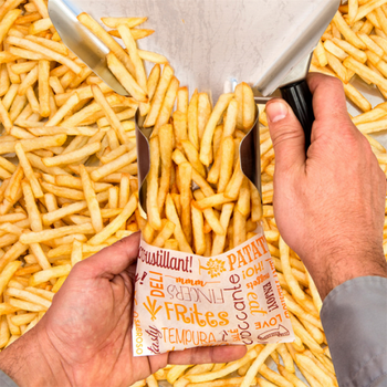 Sachet à frites Parole 12 x 9 cm - pack de 1000 unités