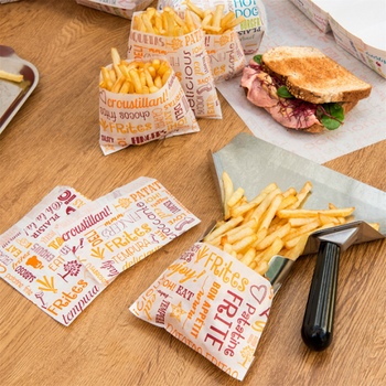 Sachet à frites Parole 12 x 9 cm - pack de 1000 unités