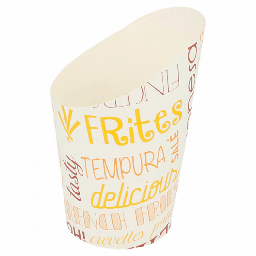 Gobelet à frites en carton Parole 270 ml - carton de 2500 unités