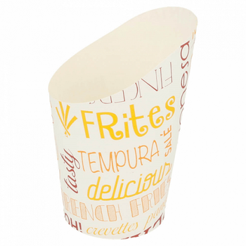 Gobelet à frites en carton Parole 270 ml - carton de 2500 unités