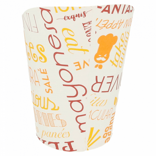 Gobelet à frites en carton Parole 270 ml - carton de 2500 unités