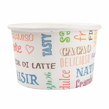 Pot à glace en carton PAROLE 120 ml - carton de 2000 unités