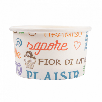 Pot à glace en carton PAROLE 70 ml - carton de 2000 unités