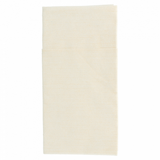 Serviette non tissée Like-Linen Kangourou 40x40 cm CRÈME - carton de 700 unités